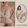 Ropa Interior Sexy Noche Dorada Mono Sexy de Entrepierna Abierta para Mujer Tirantes Calientes Encaje Tentación Cama Ataque Rápido Uniforme para Pecho Pequeño