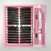 Kit de Pestañas Segmentadas Transfronterizo Pestañas Espesas Europeas y Americanas DIY 3D Agrupación de Fusión en Caliente Set de Extensiones de Pestañas Fábrica