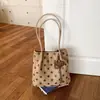 Bolso de Hombro Individual y de Mano de Gamuza con Estampado de Lunares de Moda para Mujer, Nueva Llegada de Otoño, Gran Capacidad