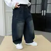 Pantalones Vaqueros para Niños 2026 Otoño Nuevo Estilo Coreano Modernos Rectos para Niños Pequeños, Pantalones Casuales para Niños de Primavera y Otoño