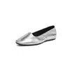 Primeiro encontro Os sapatos franceses mais bonitos da estação para mulheres, estilo novo, de sola plana, sapatos de vovó, confortáveis, de sola macia, sapatinhos de couro