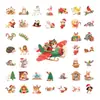 50 pegatinas creativas navideñas con temática de animales para cuadernos, botellas de agua, computadoras, equipaje, decoraciones de PVC, venta al por mayor transfronteriza
