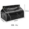En Stock estilo ins europeo caja de pañuelos marmoleada sala de estar del hogar Bolsa de almacenamiento de cuero multifuncional para coche