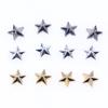 Cross-border 100 acrílico Diamante de fundo plano ouro e prata cinco pontas estrela DIY para fazer acessórios de vestuário decorativo acessórios de joias