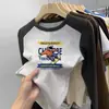 Camiseta térmica cepillada de cuello redondo para niños, capa base casual Otoño Invierno Niños Bloque de color Manga larga Talla Mediana y Grande Ropa interior cálida para niños