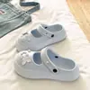Zapatos de Chancla Planos Cómodos y Ligeros Mary Jane de Punta Cerrada con Estrella de Perla Brillante y Mariposa de Eva