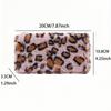 Nuevo traje transfronterizo, monedero de peluche creativo, cartera de peluche con estampado de leopardo a la moda, tarjetero peludo sencillo de nicho