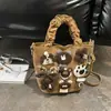 Bolso Cubo de Dibujos Animados Popular de Moda para Niños y Mujeres 2026 Nuevo Casual Retro de Alto Valor con Correa para el Hombro y Cruzada
