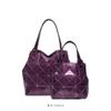 Nova Bolsa de Março com Tachas Coloridas e Diamantes, Pequena Bolsa Geométrica Romboidal de Ombro, Bolsa Quadrada Pequena para o Dia a Dia, Bolsa Feminina