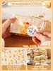 Bolsa de Papel Especial Grado Alimenticio a Prueba de Grasa para Hamburguesas para Envolver Sándwiches, Caja Auto-Sellante Apta para Microondas para Bolas de Arroz y Pasteles de Mano