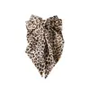 Horquilla de Pinza para el Cabello con Lazo Grande de Estampado de Leopardo Hecha a Mano de Nuevo Estilo Transfronteriza Gama Alta Nicho Retro Accesorios para el Cabello Al por Mayor