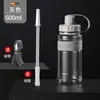 Botella de Agua Grande de Plástico Resistente a Altas Temperaturas, Taza Deportiva Portátil para Exteriores, Botella Espacial con Popote Resistente a Altas Temperaturas