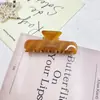 Pinza de Garra Rectangular de Acetato Texturizado Estilo Coreano para Peinados Semirecogidos, Pasador Exquisito de Gama Alta para Moño en la Parte Posterior de la Cabeza, Pinza de Tiburón para Mujeres