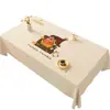 Mantel de Dibujos Animados 2026, Sin Lavado, Impermeable, Resistente al Aceite, Resistente al Calor, Mantel para Mesa de Comedor, Temática de Estrellas, Cuadros Estilo Ins para Mesa de Café