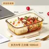 Caja Transparente para Conservar Frescura con Lonchera, Apta para Microondas, Lonchera Sellada, Caja de Almacenamiento para Refrigerador, Caja para Conservar Frescura de Frutas