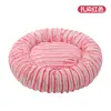 Cama para cachorro transfronteiriça, cama para gato, cama para pet, redonda reta de pelo de coelho macia, confortável, quente, almofada de cama para pet para cães e gatos