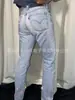 Nuevos Jeans Cropped Ajustados Elásticos de Industria Pesada con Perforaciones Calientes Moda Versátiles Pantalones Rectos Lavados Primavera y Verano 2024