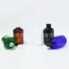 Botella squat de 200 ml con tapa regular, botella con tapa de rosca negra, botella de 200 ml con tapa de rosca blanca, botella para champú, botella para aceite esencial