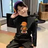 Camada Base Térmica Escovada Versátil para Meninos Outono/Inverno 2026 Novo Estilo Gola Semi-Alta Casual Infantil Tendência