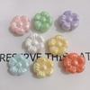 19mm transparente cor sólida UV colorido rechonchudo pequenas flores diy feito à mão corrente para celular de carro acessórios com contas material