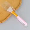 Jiaqi Same Style Silicone Mask Brush Dupla Cabeça Macia Lã Argila Escova Especial Máscara Pincel Aplicação Maquiagem Pincel