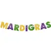 Bandeira de Festa de Carnaval Mardi Gras Transfronteiriça Tema Carnaval Brasileiro Baile de Máscaras Faixa Decorativa