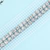 Ventas Directas de Fábrica Malla de Pedrería de Doble Fila de 5 mm Incrustada con Diamantes Accesorios para Ropa Correa para el Hombro Bolso para Zapatos Caja de Almacenamiento Accesorios para Joyería DIY