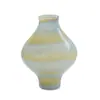 Vaso Moderno Simples com Padrão Degradê Enfeites de Flores Artificiais Modelo de Casa Sala de Estar Entrada Bancada Decoração de Tulipa