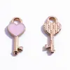 Cerradura de Amor de Colores Múltiples Más Vendida Transfronteriza Colgante de Llave Accesorios de Joyería de Aleación DIY Colgante Decorativo para Collar