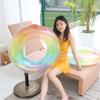 Fabricante en stock anillo inflable de agua para adultos, colorido, engrosado, con lentejuelas de neón, flotador de seguridad para axilas, anillo flotante