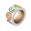 Pegatinas de Recompensa Divertidas y Lindas de Caras Sonrientes de Colores Pegatinas de Dibujos Animados DIY Hechas a Mano para Bolsas de Compras y Sellos de Cajas de Regalo