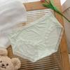 Braguitas Transparentes de Verano y Seda de Hielo para Mujer, Sin Costuras, Finas, Transpirables, de Cintura Media, Entrepierna de Algodón Puro, Huecas, Transparentes
