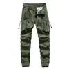 Pantalones Cargo de Moda para Hombre Estilo Americano 2024, Pierna Recta Ancha, Marca de Moda, Bolsillos Múltiples, Casuales, Largos