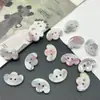 Botones coloridos pequeños de peces, mariposas, monedas, nubes, estrellas, triángulos, de dos agujeros irregulares y color degradado para ropa de niños y mujeres DIY