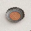 Porta-copos de Liga Martelada Estilo Chinês com Rattan, Conjunto Vintage de Porta-copos de Rattan Flor de Lótus, Almofada de Isolamento Térmico, Acessórios para Conjunto de Chá Kung Fu