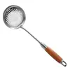 Espátula de Aço Inoxidável com Cabo Longo 316 Selecionada Cuidadosamente Espátula para Wok Colher para Mexer em Panela Antiaderente Concha para Sopa Conjunto de Utensílios de Cozinha Domésticos