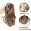 Europa y Estados Unidos transfronterizo peluca cola de caballo cascada rizada mujeres clip de agarre grande rizo corto fuente esponjoso ligero natural parte superior craneal alta cola de caballo