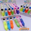 Nuevo Lindo Dibujo Animado Sanrio Silicona Mini 6 Colores Resaltador Alto Valor de Color Marcador de Color para Estudiante
