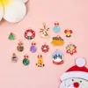 Pingentes de Lote Misto Mais Vendidos, Pulseiras Esmaltadas de Animais, Acessórios, Pingentes de Chaveiro Temáticos de Natal, Atacado