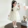 Vestido para Niña Primavera Otoño 2026 Nuevo Otoño Infantil Elegante Moda Bebé Niña Manga Larga Casual Ropa de Otoño Vestido