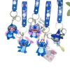 Colgante de Stitch de Dibujos Animados Llavero Divertido de Lilo y Stitch Colgante Muñeco de Plástico Suave Caja Ciega