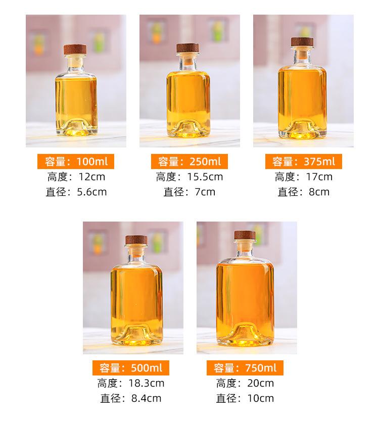 晶白料玻璃酒瓶生产厂家