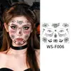 Tatuagens Adesivas de Aranha 3D Impermeáveis e Divertidas Transfronteiriças Teia de Aranha Tatuagem de Braço Maquiagem de Halloween Adesivos de Rosto