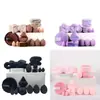 Set de Esponjas de Maquillaje Transfronterizo, Esponja de Polvo Flotante sin Látex, Esponja Cushion para Maquillaje, No Absorbe el Polvo, Doble Uso para Aplicación Seca y Húmeda