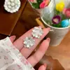 Pendientes de Moda de Aguja de Plata 925 con Cubos de Perla de Venta Caliente Pendientes Dulces de Nicho de Gama Alta Pendientes de Diseño Exquisito