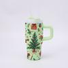Copo Isolado de 14 oz Série Desenho Animado Natal Halloween Aço Inoxidável Mini Alça Personalização Multicolor