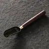Kung Fu Tea Aleación de Cobre Cuchara para Té, Removedor de Té, Juego de Herramientas para Té, Herramientas de Madera para Recoger Hojas de Té, Cucharita de Té, Pala para Té, Cuchara para Té