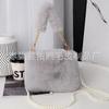 Bolsa de pelúcia feminina nova bolsa fofa mini bolsa coreana fashion bolsa de pelúcia bolsa quadrada
