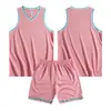 Conjunto de Uniforme de Basquete para Homens e Mulheres, Sem Mangas, Secagem Rápida, Respirável, Colete, Uniforme de Time Esportivo para Competição de Estudantes Universitários, Impressão Personalizada de Texto e Números