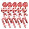 Set de Decoración de Globos Navideños de 30 Piezas, Caja de Regalo de Caramelo y Bastón de Caramelo, Globo de Película de Poliéster y Papel de Aluminio, Navidad y Año Nuevo